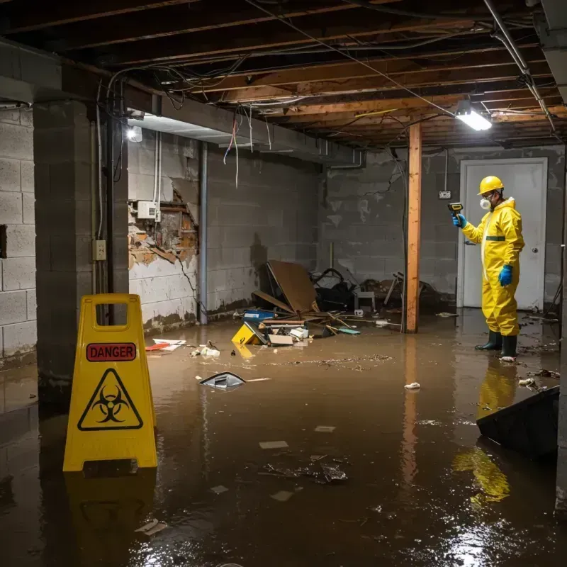 Flooded Basement Electrical Hazard in Somerville, NJ Property